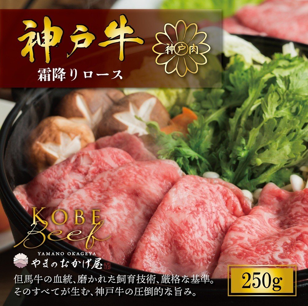 
            神戸牛 霜降り しゃぶしゃぶ すき焼き 250g AG049 神戸牛 神戸ビーフ 神戸beef 但馬牛 和牛 黒毛和牛 国産牛 牛肉 お肉 すき焼き しゃぶしゃぶ 霜降り ロース モモ【AS36BB56】
          