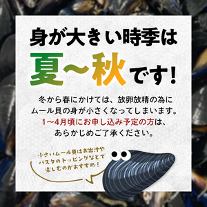 三陸山田産 活ムール貝 2kg ムール貝