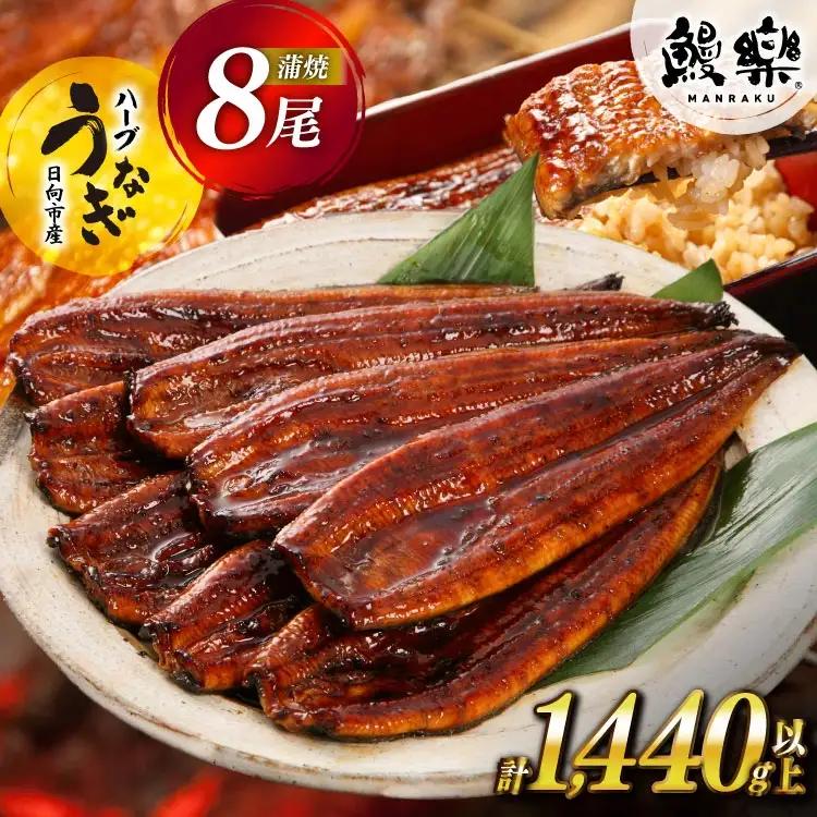 うなぎ 国産 蒲焼 ハーブうなぎ 8尾