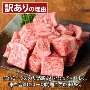 K-475-B ＜訳あり＞鹿児島県産黒毛和牛A5等級サイコロステーキ(計800g) 【KNOT】霧島市 不揃い サイコロ ステーキ 牛肉 国産 鹿児島県産 肉 精肉