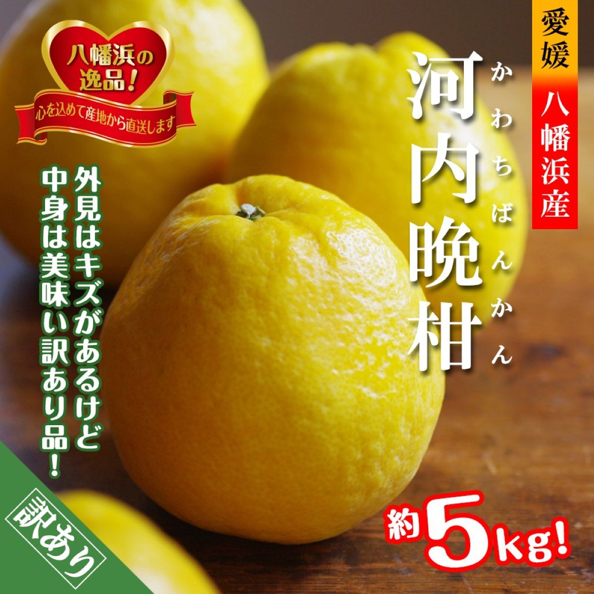 【ふるさと納税】【先行受付】爽やかでみずみずしい!初夏の「河内晩柑」約5キロ【訳あり】【C39-82】_【配送不可地域：離島】【1640764】YWTF057