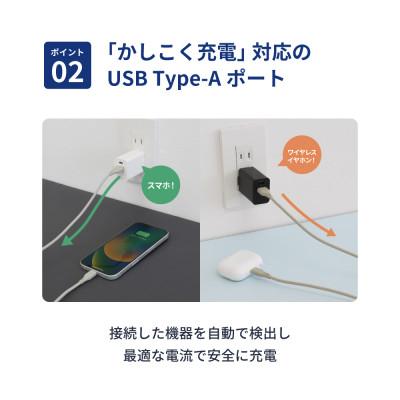 ふるさと納税 海老名市 最大PD35W出力 USB Type-C×1 USB Type-A×1 AC充電器 ブラック |  | 03