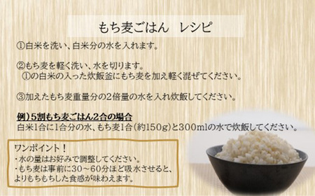 No.174 もち麦9.6kg（1.2kg×8個セット） 隔月定期便3回