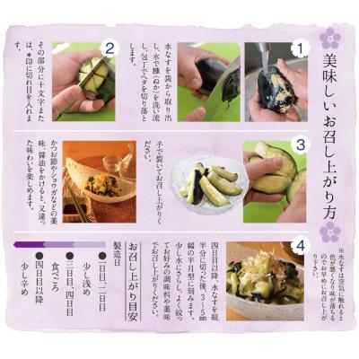 ふるさと納税 貝塚市 中出農園　泉州水なす漬6個入り/先行受付・令和6年5月初旬〜順次発送、大好評の大阪夏の味　農家直送 |  | 03