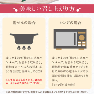 梅の花 豆腐ハンバーグ 8個セット_梅の花通販本舗 梅の花 豆腐 ハンバーグ 130g 8個 久留米ソース 30g 合計 1280g セット 絶妙のレシピ ジューシー 牛豚のお肉の旨味 自宅のストック