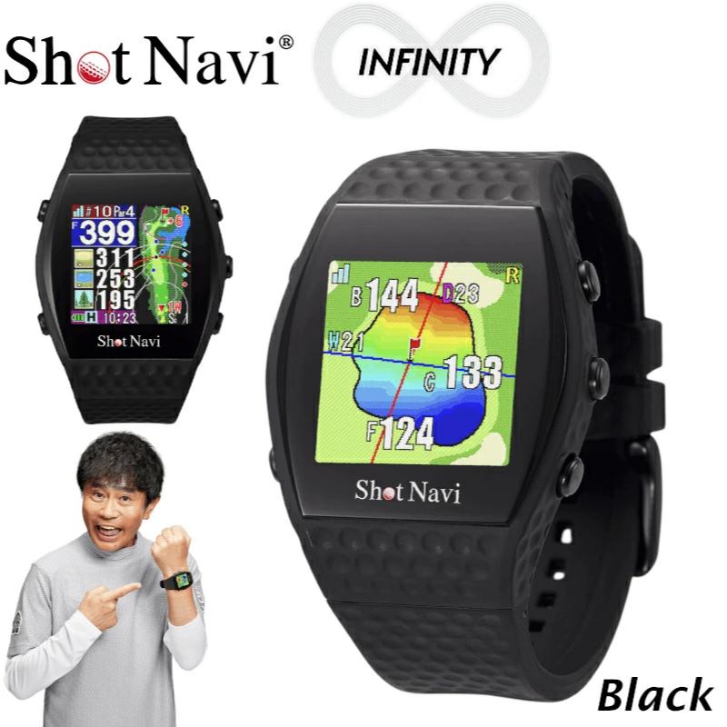 【ふるさと納税】Shot Navi INFINITY(Black)／ショットナビ インフィニティ 腕時計（ブラック） | ショットナビ GPS距離計測器 距離計 ゴルフナビ 測定器 腕時計 SHOTNAVI INFINITY インフィニティ 父の日 敬老の日 ギフト