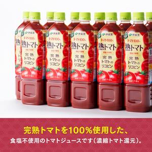 【12ヶ月定期便】 伊藤園 熟トマト ペットボトル 730g×15本 【野菜ジュース 野菜飲料 健康飲料 健康 ヘルシー とまと PET 定期便 全12回】
