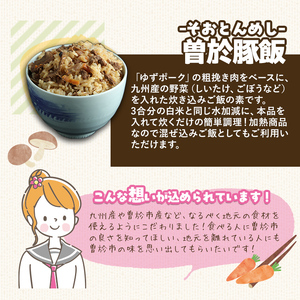 【鹿児島県立曽於高等学校コラボ】＼ナンチクブランド豚『ゆずポーク』使用！／曽於豚飯(計480g・160g×3P) 豚肉 炊き込みご飯 柚子【ナンチク】A936