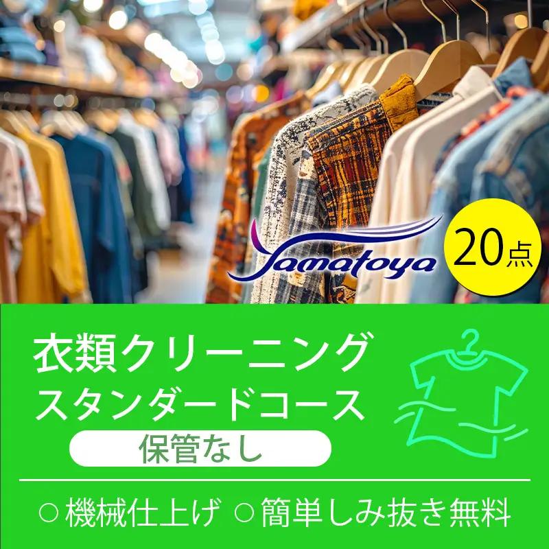 衣類の宅配クリーニング 保管なし スタンダードコース 20点詰め放題 【クリーニング ハンガー仕上げ ダウン ワンピース シミ抜き無料 洗濯 冬物 安心 毛玉取り 撥水加工 防虫 抗菌 除菌 引っ越し 衣類 ヤマトヤクリーニング 糸魚川】