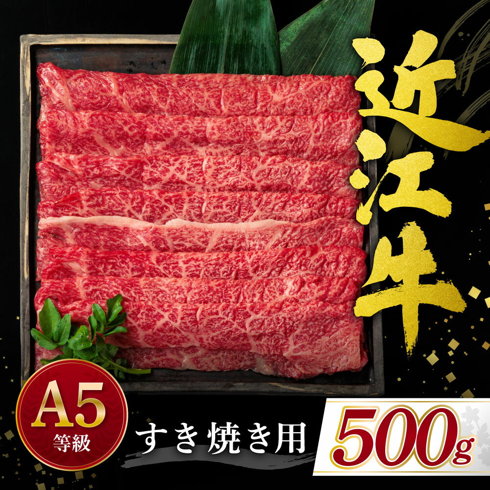 【ふるさと納税】 近江牛すき焼き用　500g ブランド牛 牛肉 高級 人気 国産 楽天 寄付 返礼品 お歳暮 ギフト プレゼント お祝い 贈り物 ふるさと納税 滋賀 近江 東近江 C-D24 有限会社　常松商店
