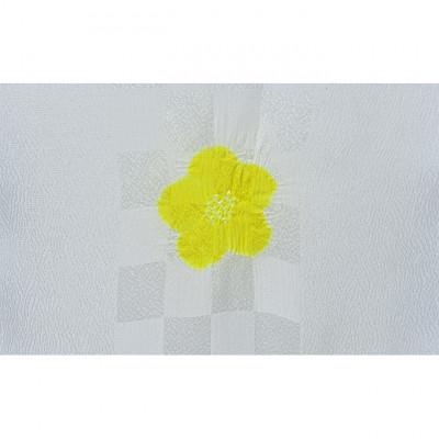 ふるさと納税 伊丹市 帯揚げ　白地に黄色　絞り　輪出し [54030282] |  | 03