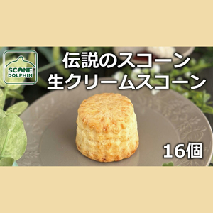 伝説 生クリームスコーン 16個【人気 看板商品 しっとり 冷凍 冷凍スコーン 本場 イギリス 焼き菓子 スイーツ 水戸市 水戸 茨城県 20000円以内 2万円以内】（AR-13）