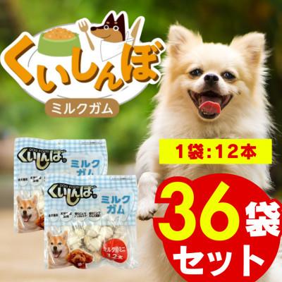 ふるさと納税 久留米市 くいしんぼ ミルクガム 骨型(ミニ)12本×36袋(久留米市)