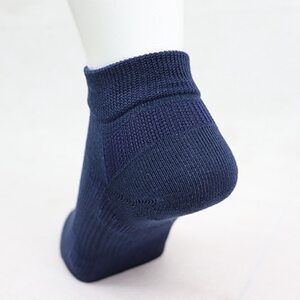 疲れしらずのくつした(ショート丈)ネイビーとブラックの2足セット 22-25cm【1087654】