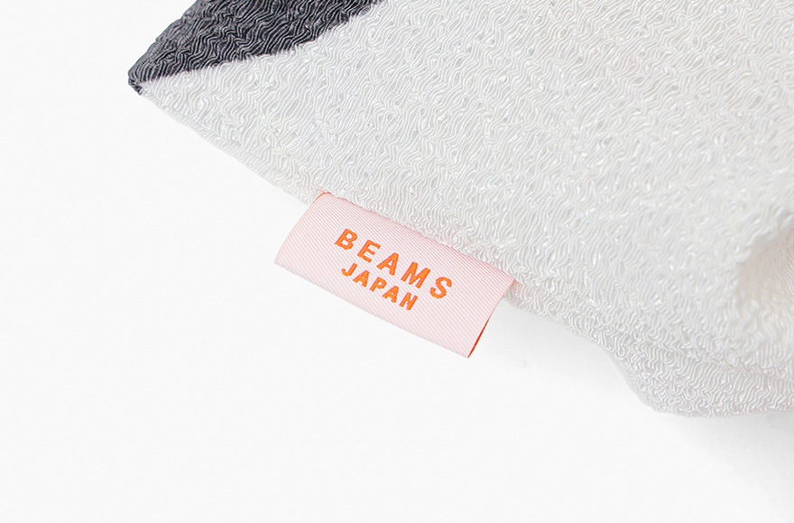【BEAMS JAPAN】 COCHAE ちりめん巾着 鶴 舞鶴限定商品 