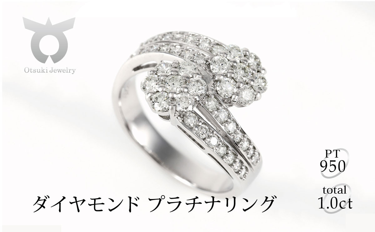 
ダイヤモンド1.0ct　リング　Ｒ747DI-P2【サイズ：8号～16号（0.5刻み可）】【053-001】
