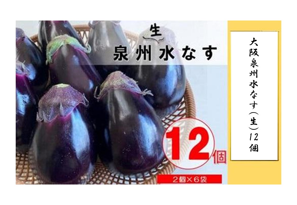 大阪泉州水なす(生)12個