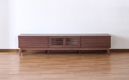 【開梱・設置】アゼル 175cm テレビボード（ブラウン）　AX016