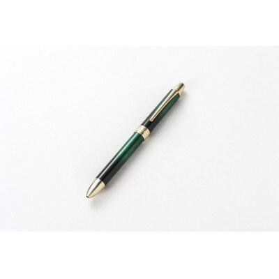 【ふるさと納税】宮城県指定伝統的工芸品　玉虫塗　複合ボールペン　(無地・緑)【1279722】