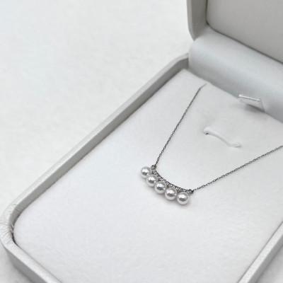 ふるさと納税 伊勢市 PT900/850ダイヤモンド0.07ct アコヤ真珠ペンダント3.5mmUP　1889 |  | 03