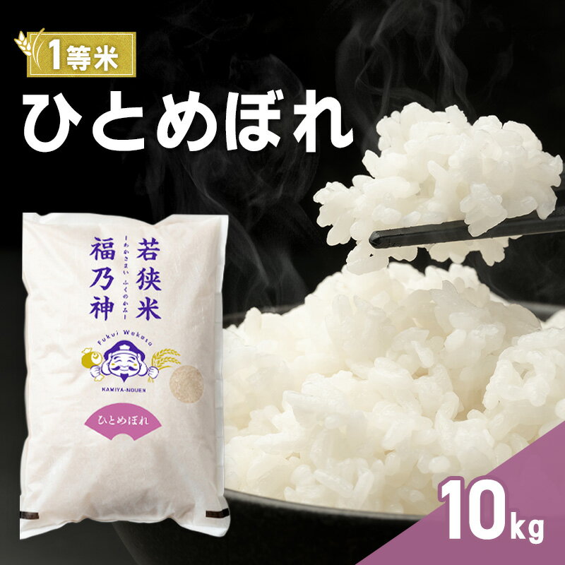【ふるさと納税】令和7年産 ひとめぼれ 10kg（一等米・神谷農園） 米 お米 若狭町　お届け：2026年4月上旬～7月中旬
