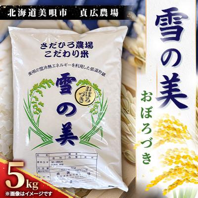 ふるさと納税 美唄市 令和7年度産　北海道美唄市　おぼろづき　精米(5kg)貞広農場