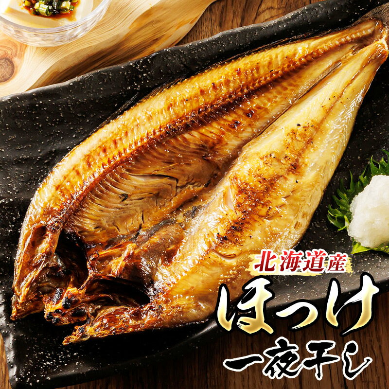 【ふるさと納税】北海道産 ほっけ 一夜干し 400g ｜ 【内容量 & 発送時期が選べる】すぐ 届く 焼魚 焼き魚 個包装 ひもの ワンストップ特例制度 オンライン 魚介類 魚 魚介 干物 切り身 冷凍 パック 魚の干物 北海道 釧路町 釧路超 特産品 br02