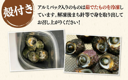 ボイル ミナ貝 450g（殻付き300g・殻剥き150g）《壱岐市》【鈴の海庭】 貝 魚貝 海産物 ボイル 刺身 小分け おつまみ サザエ ニナ貝 シッタカ[JFV001]