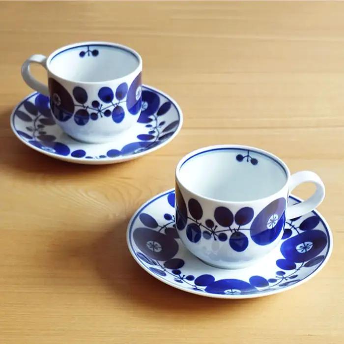 【白山陶器】【BLOOM】ブルーム コーヒーカップ・ソーサー 2客セット 食器 皿 【波佐見焼】 [TA82]