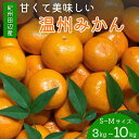 【ふるさと納税】 みかん 紀州田辺産 甘くて美味しい温州みかん（S～Mサイズ）【選べる 3kg 5kg 10kg】※2024年11月中旬～12月下旬頃に順次発送予定【先行予約・期間限定・12/10まで】 / ミカン 早生みかん 早生 柑橘 フルーツ 果物 紀州産 和歌山県