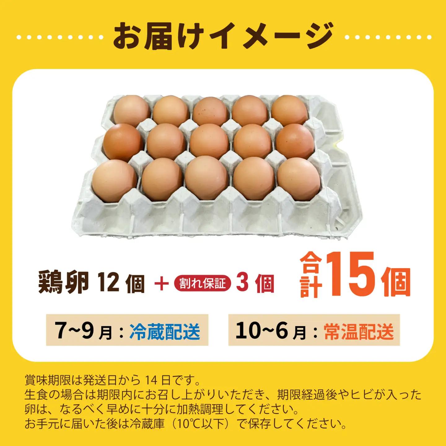 こだわり卵 オクノのたまご 15個 / 卵