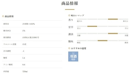 SY0015　【楯野川】 純米大吟醸 光明 出羽燦々　720ml×1本