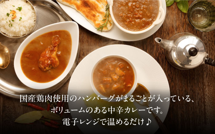 ハンバーグカレーセット 16食入り 愛媛県大洲市/トリゼンフーズ株式会社 カレーレトルト カレー ハンバーグ 総菜 [AGDT030]