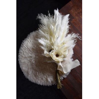ふるさと納税 江府町 アネモネのスワッグ　shabby　White　ニュアンスブーケ　/　シック　可愛い　上品　春の柚　 |  | 02