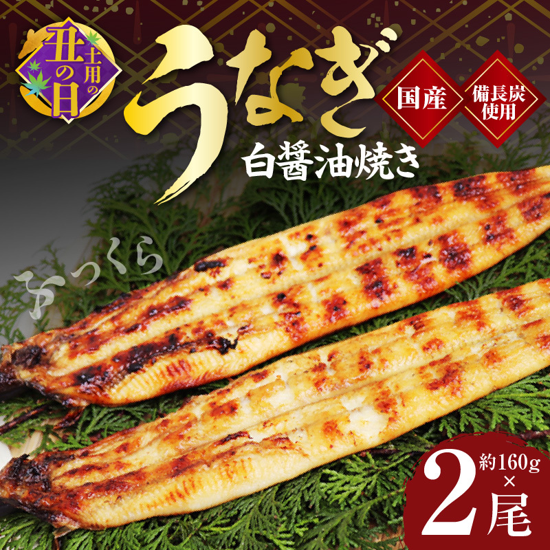 【土用の丑の日までにお届け】国産うなぎ 白醤油焼き 合計320g【160g×2尾 せいろ蒸し 備長炭 鰻 ウナギ 手焼き レンジ 温めるだけ 簡単調理】 kgp0041-1d