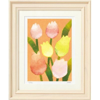 【ふるさと納税】イラスト作家「菜生」アートフレーム〈チューリップF〉花【1675713】