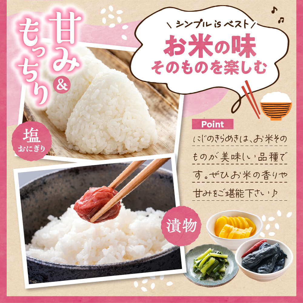 2026年4月発送【令和7年度産】群馬県千代田町産 にじのきらめき 5kg×1袋 (精米)