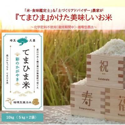ふるさと納税 久喜市 令和7年産『てまひま米』　彩のかがやき　精米10kg(5kg×2)