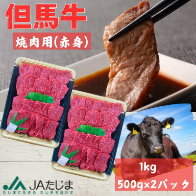 【ふるさと納税】但馬牛　焼肉用(モモ・肩部位)1kg【配送不可地域：離島】【1615684】