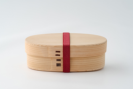 140P6007 大館曲げわっぱ【無塗装】こばん弁当(中) 【配送日指定不可】