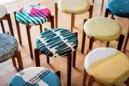 BEB-1（座面：トショカン（茶）ｘ脚部：ウォルナット）muniスツール