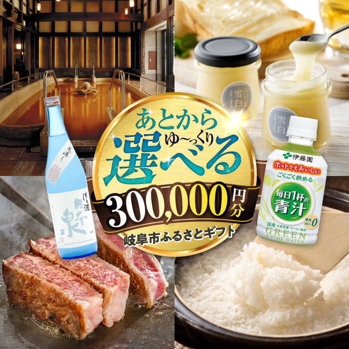 【ふるさと納税】【あとから選べる】 岐阜県岐阜市ふるさとギフト 寄附金額30万円分 飛騨牛 トイレットペーパー 日本酒 スイーツ コーヒー 岐阜市 / 岐阜市ふるさと納税[ANFT021]
