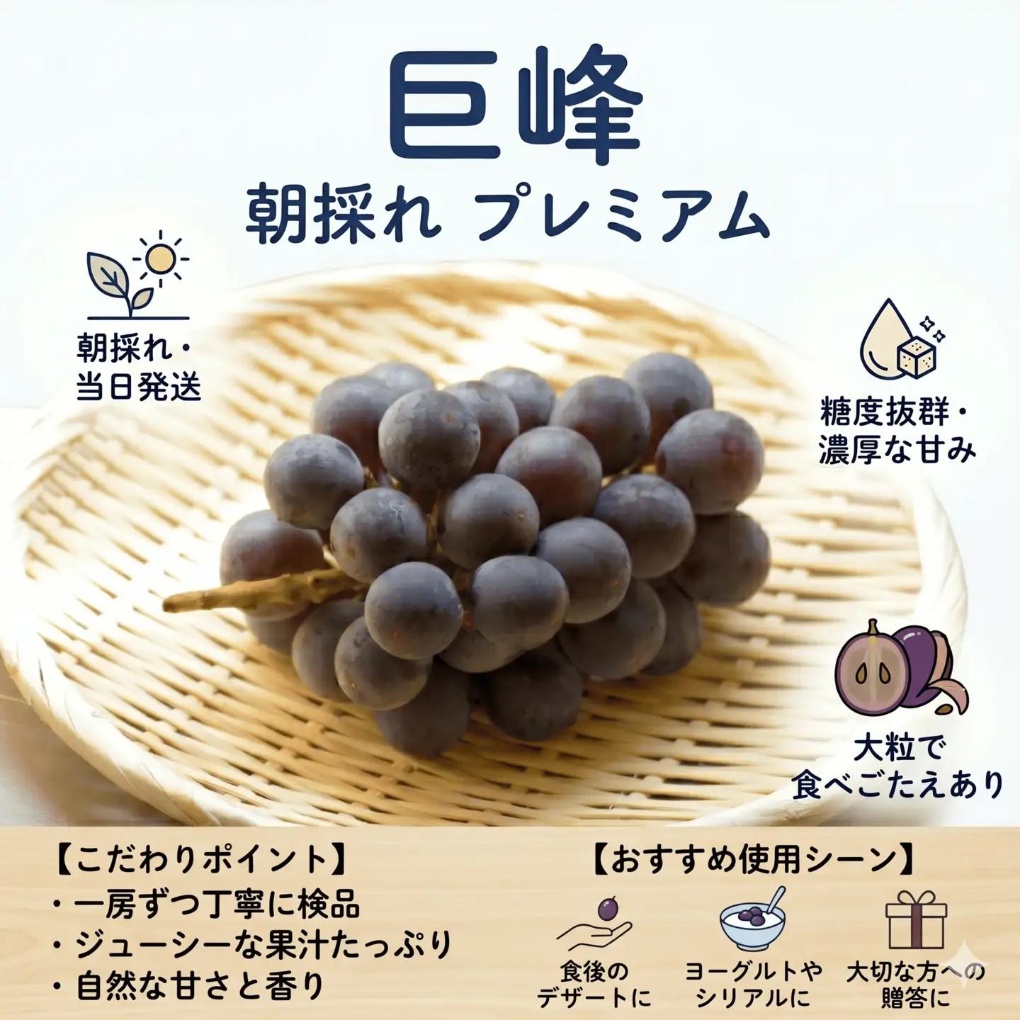 新鮮産直！巨峰 約2kg 【2026年発送】 葡萄 フルーツ ぶどう RYE
