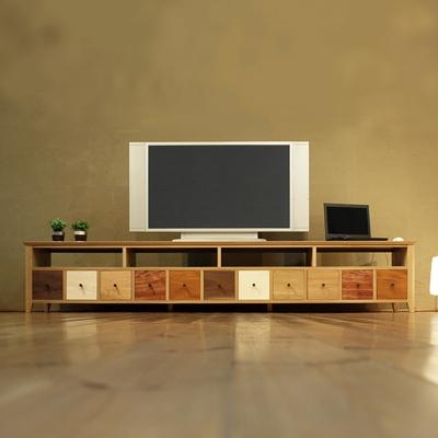 ふるさと納税 大川市 テレビボード　TONGARI　11wood-na　240cm　大川市　WAプラス