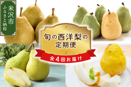 【先行予約】 定期便 令和8年産 西洋梨の定期便 全4回 約8kg