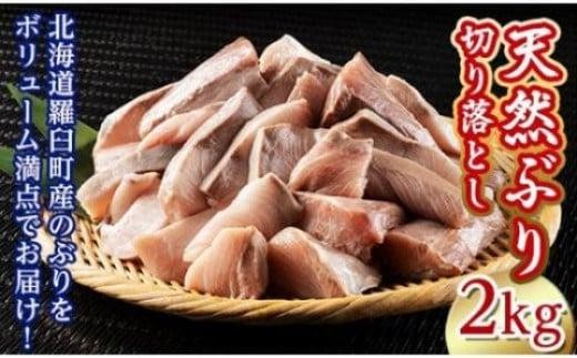 知床羅臼産訳あり天然ぶり切り落とし（加熱用）2kg（500g×4袋）【魚 魚介 海鮮 おかず 食卓 小分け 知床 羅臼 北海道 冷凍便】