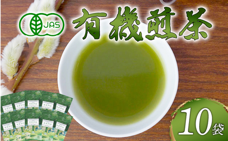 煎茶 10本 有機栽培 有機JAS オーガニック 煎茶