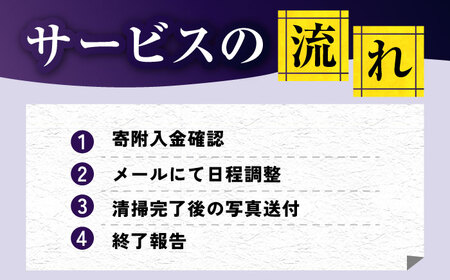 【長崎県新上五島町限定】お墓詣り代行 A お墓 墓 お墓参り 掃除 清掃 代行 サービス【冨喜】[RCB001]