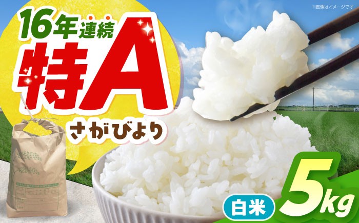 
                  【先行予約】令和8年産 さがびより 精米 5kg 【佐賀県江北町産】 米 白米 [HAF030]
                
