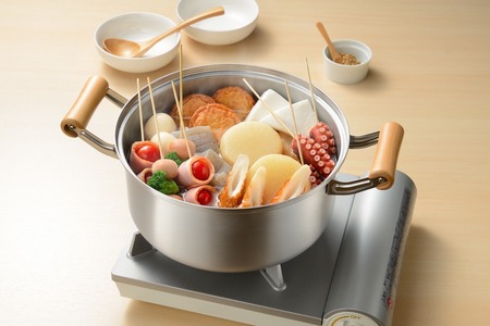 CS-061 千歳 IH対応木柄深型二段蒸し器25cm